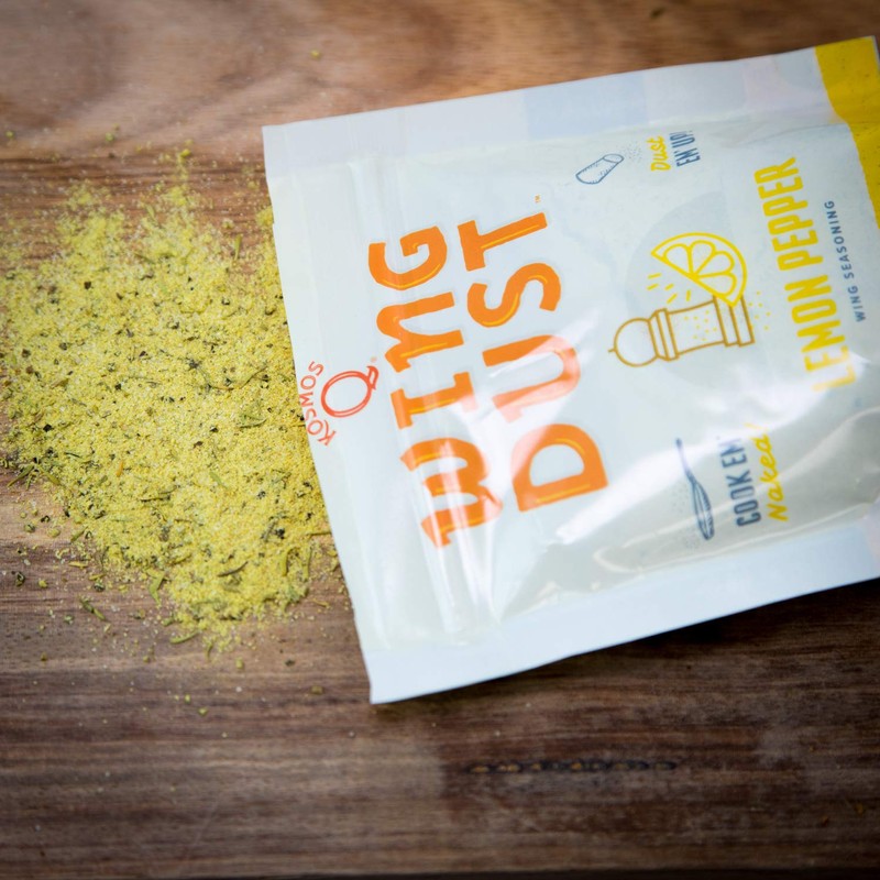 Kosmos Q Lemon Pepper Seasoning Wing Dust, Lemon Pepper Powder