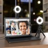Ring Light with Tripod and Clamp, [3 Color, 5 Brightness