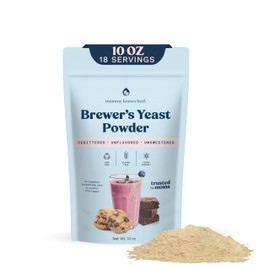 Mommy Knows Best Brewer's Yeast Powder for Lactation Support for Breastfeeding | Mild-Tasting, Debittered, Delicious in Lactation Cookies, Smoothies, Lactation Recipes, Gluten-Free, 10 oz