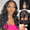 XSSXAKO V Part Wig Human Hair Body Wave Upgrade Human