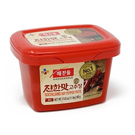 CJ Haechandle Hot Pepper Paste 500g Korean Spicy Red Chile Paste 1.1 lb., Gochujang, 17.63 Ounce
