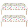 ZSYIULIA 2Pack Easter Table Cloth,Easter Table Decorations Easter Egg Hunt