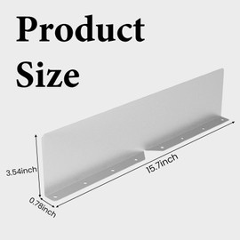 4 Pcs Gutter Valley Splash Guards,Aluminum Rain Diverter Roofing Gutter Splash Guards, 15.7X 3.54 x 0.78 in Diverter Roof Rain Diverter with Screws Gutters for Flat Shingle RoofsResidential Corner