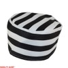 Novelty Giant Prisoner Striped Costume Hat White, Black
