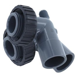 IPW Industries PVC Solvent Elbow Connectors for Clack WS1, 3/4" & 1" Assembly, One Pair