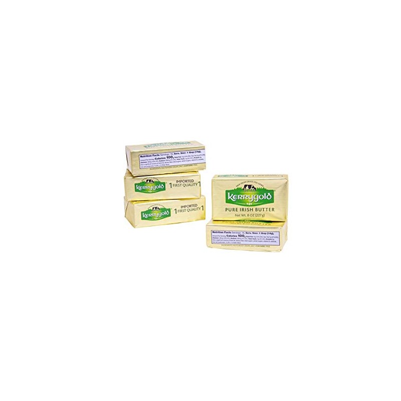 Kerrygold Salted Butter, 8 Oz Foil Pack (Pack Of 5)