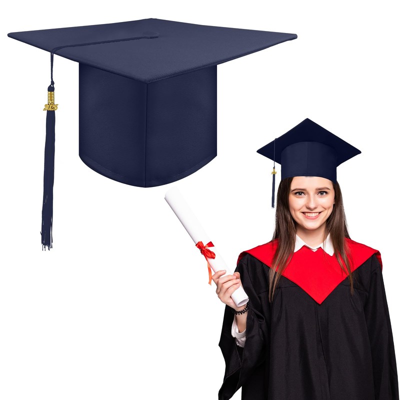 AUYAO Graduation Hat for Adult, Adjustable Academic Graduation Hat, Academic