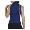 Seamless Ribbed Sleeveless Mock Neck Turtleneck Shaping Tank Top Hot