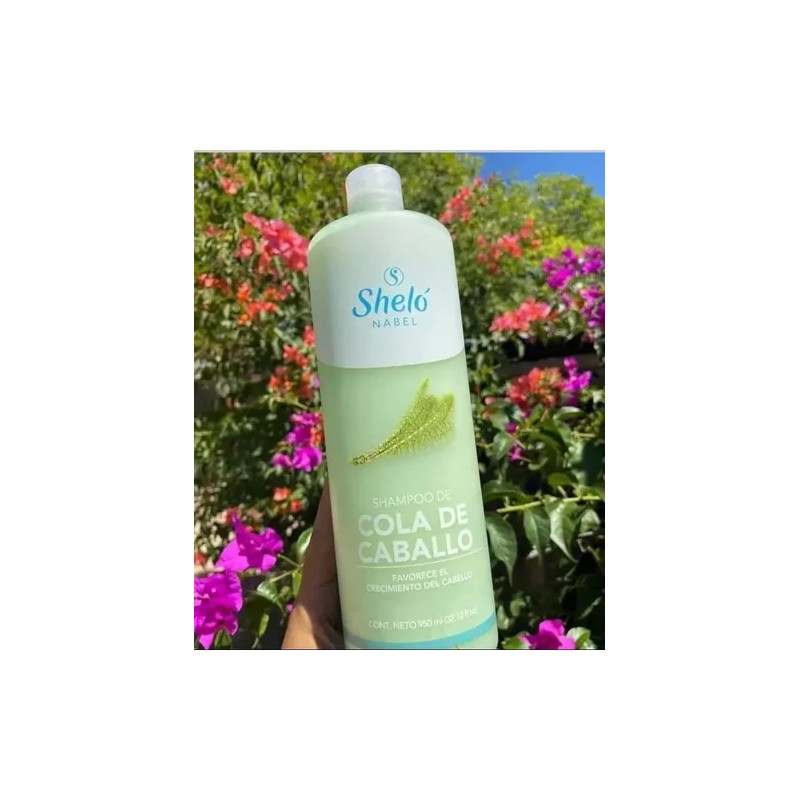Kit Shampoo Cola De Caballo + Biotinas Cabello Largo &