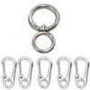 Round Carabiner Key Ring 360 Degree Rotation Nascan Accessory Metal