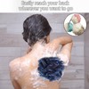 Loofah Sponge, Qewro Loofa Exfoliating Back Bath Sponge Shower Scrubber