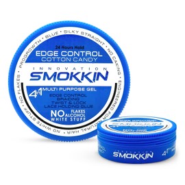 INNOVATION SMOKKIN Strong Hold Hair Gel, Edge Control, Braiding Gel, Locking & Twist Styling Wax, Versatile Styling Locking Gel Applicable To Diverse Hair Types. (Cotton Candy 5.09 Fl oz)