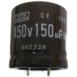 Pack of 1, 105°C Electrolytic Capacitor 450V 150uF 450V (150 mfd 450V) 20% Radial, (30x30mm)