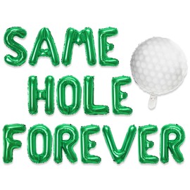 Golf Bachelorette Party Decorations Same Forever Party Green Balloons Let’s Partee Banner Garland for Men Sports Bachelor Party Supplies