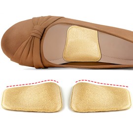 Beautulip Arch Support Inserts Women for Flat Feet & Plantar Fasciitis - 2 Height Options for High Arch & Low Arch, Gel Arch Support Cushions for High Heels, Flats and Sneakers (Beige, Low)