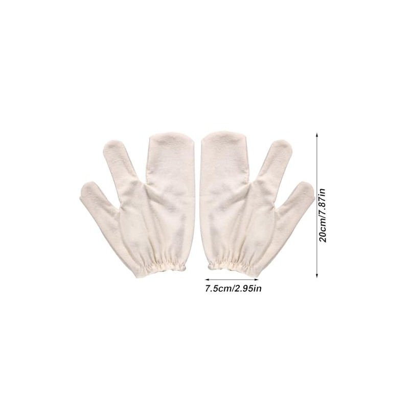 Lyreh Guantes Seda Cruda Masaje Ayurvédico Garshana Muñequeras Elásticas Exfoliación
