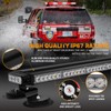 XRIDONSEN 28.4" 80 LED Roof Top Emergency Lights Red White