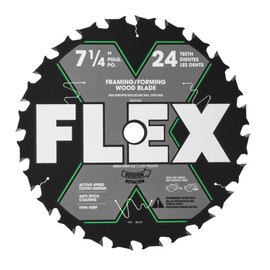 FLEX 7-1/4-Inch 24T Carbide Rough Cut Wood Circular Saw Blade - FA201001