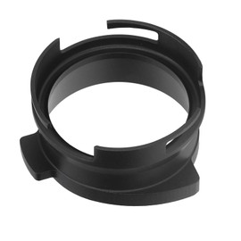 54mm Coffee Portafilter Dosing Funnel Aluminum Alloy Rotatable Dosing Funnel for Coffee Machine Black