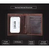 AurexaFashion Genuine Real Leather Short Bifold Wallet for Men, RFID