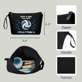 Volleyball Gifts,Birthday Gifts for Women Friendship,Volleyball Gifts for Teen Girls,Gifts for Volleyball Players Girls,Travel Cosmetic Bags for Women,Sister Gifts for Women,Girls Volleyball Gifts,