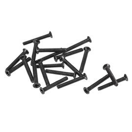 sourcing map Pack of 150 Phillips Flat Head Screws M2 x 14 mm Black for Laptop PC TV Fan Switch