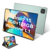 Azeyou 11 inch Tablet, Android 15 Tablet, 18GB RAM +128GB