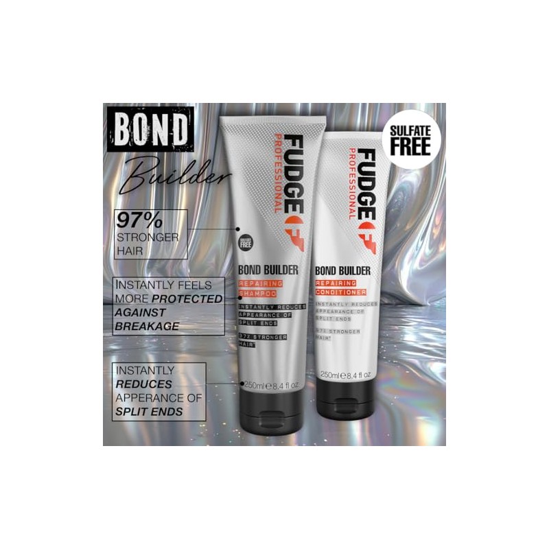 Fudge Professional Bond Builder Repairing Conditioner, Strengthening PlexPro Technology, Sulphate
