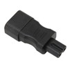 4Pcs IEC320 C14 to IEC320 C7 Power Adapter Universal Black