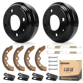 10L0L Golf Cart Brake Repair Kit Compatible with Club Car DS 1981-1994, Club Car Brake Drums & Brake Pads & Brake Shoes Spring Kit Replace OEM# 1011137,1011463, 1011464, 1011466
