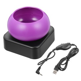 Operitacx Electric Bead Threading Machine Electric Clay Beading Hooks Twine Beads Kit Spinner for Beads Making Fuse Waist Bead Loom Bead Spinner Bowl for Beads Kits Abs Purple