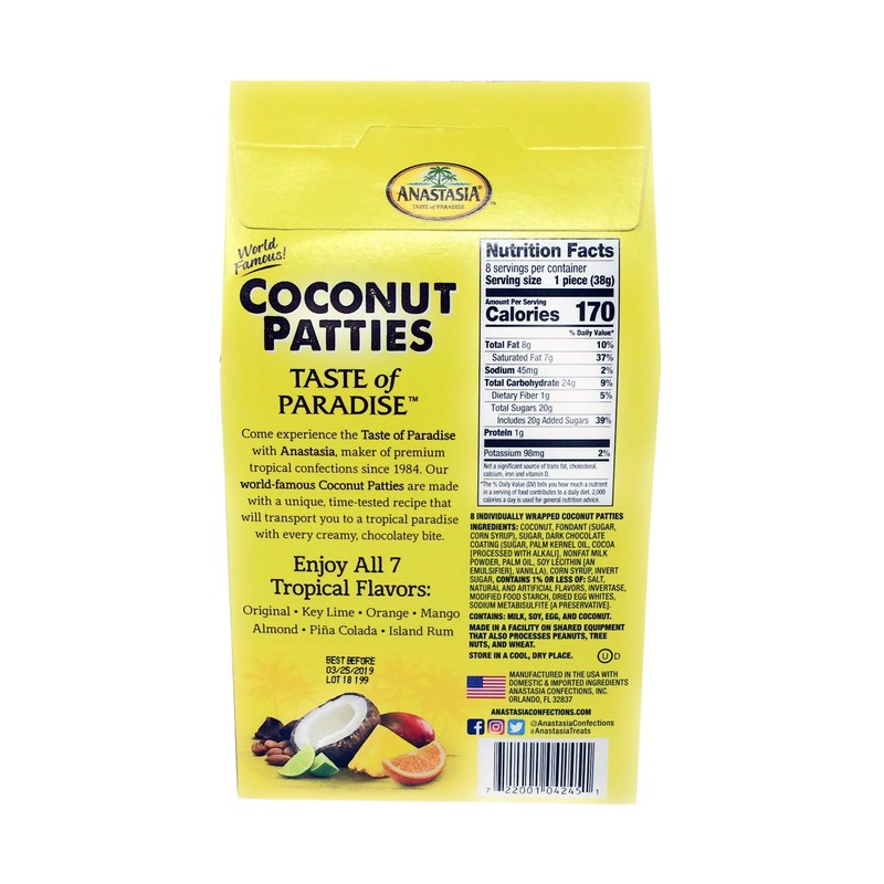 Coconut Patties Classic Original, 10.6 Oz. Box (8 Patties)