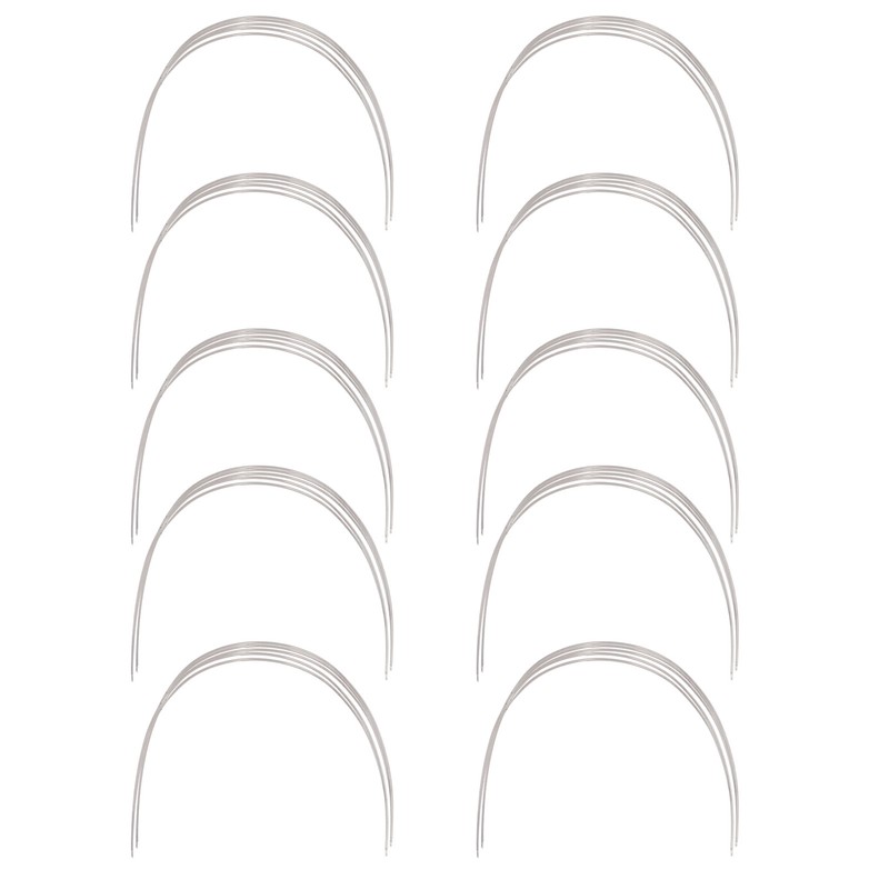 50pcs Orthodontic Rectangular Arch Wire Stainless Steel Elastic Orthodontic Arch
