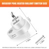 IHOUMEX 005899F Pool Heater Rollout Switch Thermal Fuse Kit 152°C,