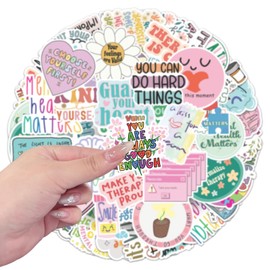 100Pieces Stickers Inspirational Sticker Set Motivational Decals for Journaling, Tech Accessories Drinkware Trendy Aesthetic DIY Stickers for Adults Teens Assorted Designs