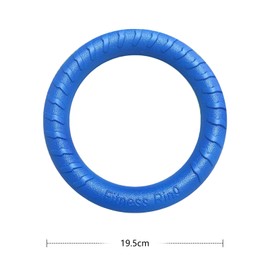 QEEROYO Hunde Fitness Ring, Hundebiss-Ring, Beissring Hunde, Hundespielzeug Ring, Hunde Flugscheibe Spielzeug, Beissring für Hunde, Interaktiver Trainingsring für Kleine mittelgroße Große Hunde, Blau