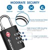 2 Pack TSA Approved Travel Luggage Locks, Suitcase Combination Lock,