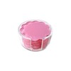 Scalloped Acrylic Coasters with Circular Holder - 4 Pack (Pink)