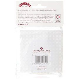 Kilner Pack of 200 Preservation Wax Discs, White