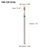 sourcing map 10pcs 100-120 Grits Diamond Grinding Bit 2.3mm Oval