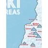 New Hampshire Ski Resorts Map 18x24 Poster (White & Light