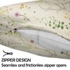 GABraden Microfiber Pillow Cases 2PCS,Floral Print Pattern Pillow Cover Set