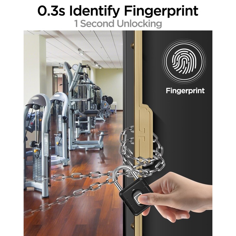 AICase Padlock Fingerprint Padlock
