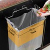 Trash Bag Holder for Cupboards Kitchen Cabinet Door, Stainless Steel