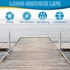 Stationary Dock Inside Corner Leg Pipe Holder, Heavy-Duty Floating Dock