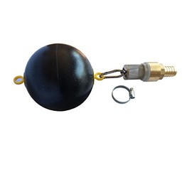 Quarzflex® Float Ball Set with Foot Valve Hose Connection 1 Inch with Real Carabiner Hook
