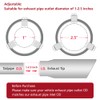 LCGP Adjustable 2.5"-3" Inlet Exhaust Tip 2.5"-3" x 4.5" x
