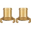 Poppstar 2 Brass Quick Couplings 1 1/4 Inch Nozzle (System