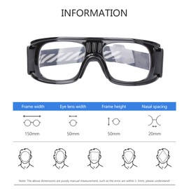 SooGree Gafas deportivas para hombres y mujeres, gafas de sol protectoras polarizadas deportivas para ciclismo (marco negro almohadilla negra), absorción de golpes antivaho con correa ajustable