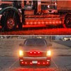 2PCS 3.3 Inch Red Trailer Side Marker Lights, Smoked Lens